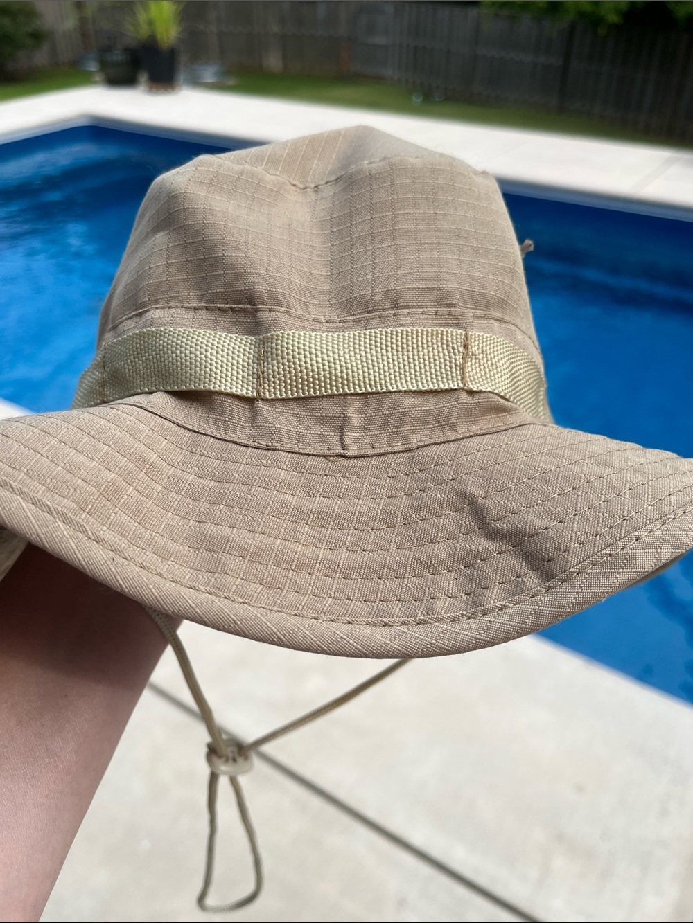 Tan Tactical Boonie Hat Jungle Type II Ripstop Large Chin Strap Outdoor
